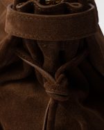 Prada Bonnie large suede handbag - Image 3